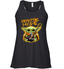 Baby Yoda Hug Guitar Depeche Mode Racerback Tank - kambletee