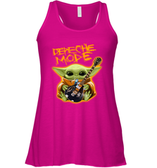 Baby Yoda Hug Guitar Depeche Mode Racerback Tank - kambletee