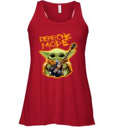 Baby Yoda Hug Guitar Depeche Mode Racerback Tank - kambletee