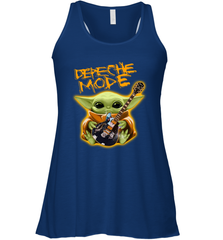 Baby Yoda Hug Guitar Depeche Mode Racerback Tank - kambletee