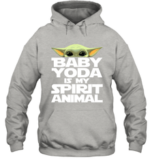 Baby Yoda Is My Spirit Animal Hoodie - kambletee