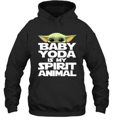 Baby Yoda Is My Spirit Animal Hoodie - kambletee