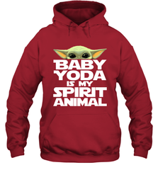 Baby Yoda Is My Spirit Animal Hoodie - kambletee