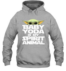 Baby Yoda Is My Spirit Animal Hoodie - kambletee