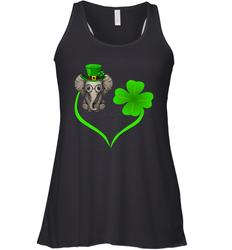 Elephant irish heart st patrick's day Racerback Tank - kambletee
