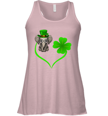 Elephant irish heart st patrick's day Racerback Tank - kambletee
