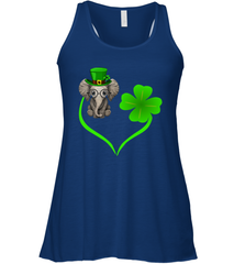 Elephant irish heart st patrick's day Racerback Tank - kambletee