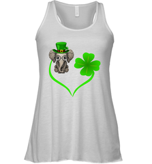 Elephant irish heart st patrick's day Racerback Tank - kambletee