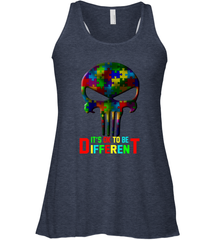Skull it is ok to be different Racerback Tank - kambletee