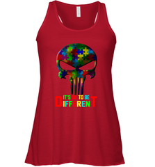 Skull it is ok to be different Racerback Tank - kambletee