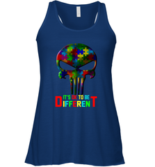 Skull it is ok to be different Racerback Tank - kambletee