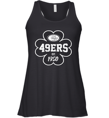 Patrick's Day Shamrock For San Francisco 49ers Fans Racerback Tank - kambletee