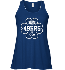 Patrick's Day Shamrock For San Francisco 49ers Fans Racerback Tank - kambletee