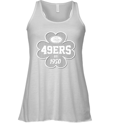 Patrick's Day Shamrock For San Francisco 49ers Fans Racerback Tank - kambletee