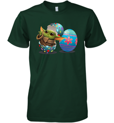 Easter Eggs Baby Yoda Premium Men's T-Shirt - kambletee