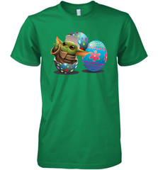 Easter Eggs Baby Yoda Premium Men's T-Shirt - kambletee