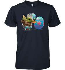 Easter Eggs Baby Yoda Premium Men's T-Shirt - kambletee