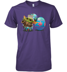 Easter Eggs Baby Yoda Premium Men's T-Shirt - kambletee