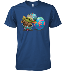 Easter Eggs Baby Yoda Premium Men's T-Shirt - kambletee