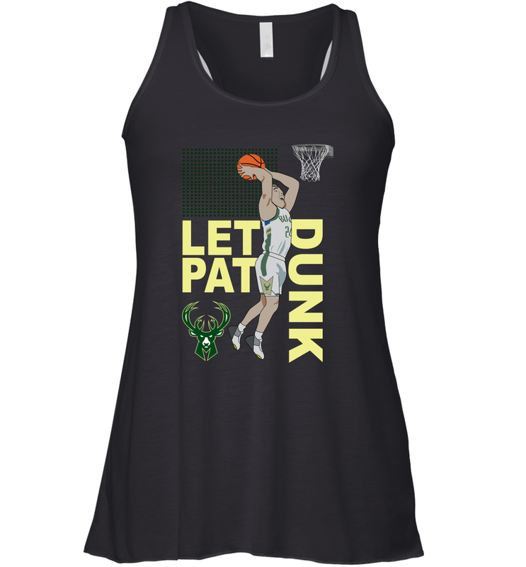 LET PAT DRUNK Pat Connaughton Milwaukee Bucks Racerback Tank - kambletee