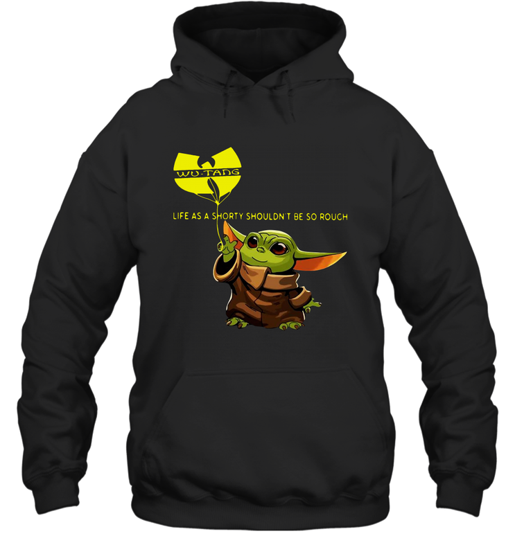Star Wars Baby Yoda holding Wu Tang Hoodie - kambletee