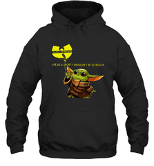 Star Wars Baby Yoda holding Wu Tang Hoodie - kambletee