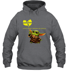 Star Wars Baby Yoda holding Wu Tang Hoodie - kambletee