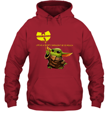 Star Wars Baby Yoda holding Wu Tang Hoodie - kambletee