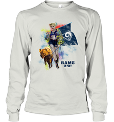 Harley Quinn Los Angeles Rams Of Prey Long Sleeve T-Shirt - kambletee
