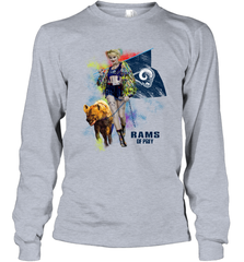 Harley Quinn Los Angeles Rams Of Prey Long Sleeve T-Shirt - kambletee