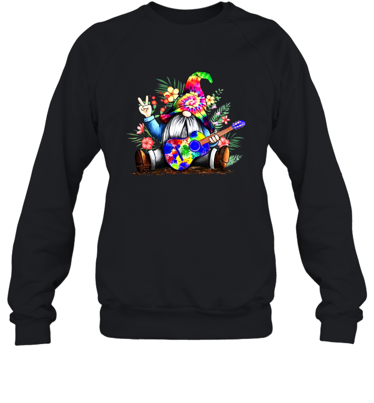 Gnome playing guitar St Patrick's Day Sweatshirt - kambletee