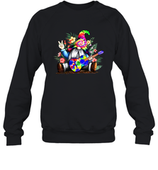 Gnome playing guitar St Patrick's Day Sweatshirt - kambletee