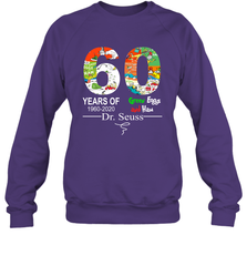 60 years of 1960 2020 Green Eggs and Ham Dr. Seuss Sweatshirt - kambletee
