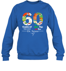 60 years of 1960 2020 Green Eggs and Ham Dr. Seuss Sweatshirt - kambletee