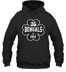 Patrick's Day Shamrock For Cincinnati Bengals Fans Hoodie - kambletee