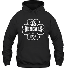 Patrick's Day Shamrock For Cincinnati Bengals Fans Hoodie - kambletee