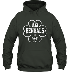 Patrick's Day Shamrock For Cincinnati Bengals Fans Hoodie - kambletee