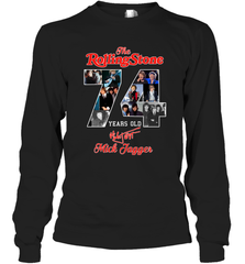 The Rolling Stones 74 Years Old signature Mick Jagger Long Sleeve T-Shirt - kambletee