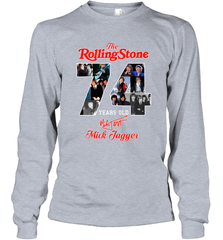 The Rolling Stones 74 Years Old signature Mick Jagger Long Sleeve T-Shirt - kambletee