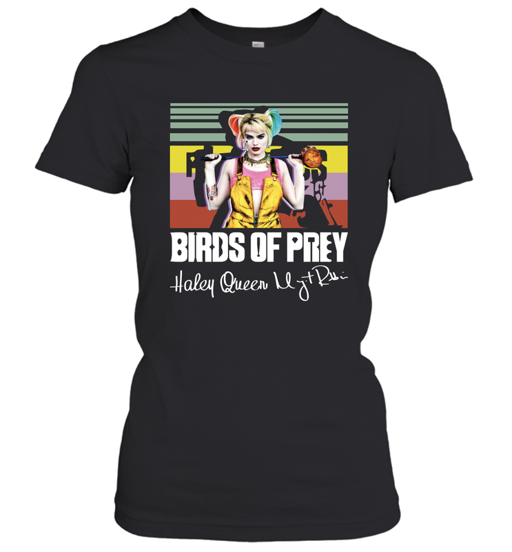 Birds of Prey Harley Quinn signature vintage Women's T-Shirt - kambletee