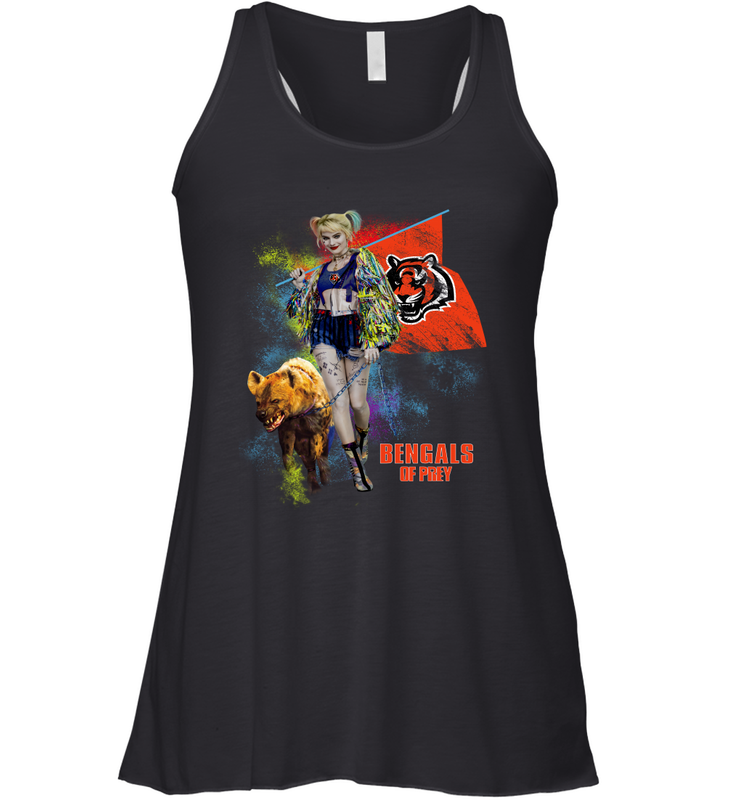 Harley Quinn Cincinnati Bengals Of Prey Racerback Tank - kambletee