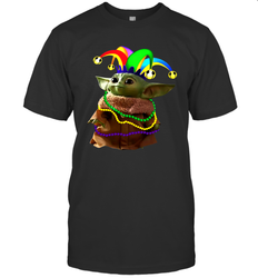 Baby Yoda Mardi Gras Men's T-Shirt - kambletee
