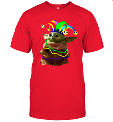 Baby Yoda Mardi Gras Men's T-Shirt - kambletee