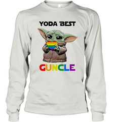 Star Wars Baby Yoda best Guncle LGBT Pride Long Sleeve T-Shirt - kambletee