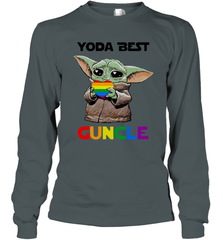 Star Wars Baby Yoda best Guncle LGBT Pride Long Sleeve T-Shirt - kambletee