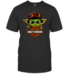 Star Wars Baby Yoda Motor Harley Davidson Cycles Men's T-Shirt - kambletee