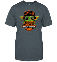 Star Wars Baby Yoda Motor Harley Davidson Cycles Men's T-Shirt - kambletee