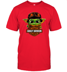 Star Wars Baby Yoda Motor Harley Davidson Cycles Men's T-Shirt - kambletee