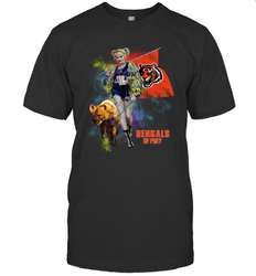 Harley Quinn Cincinnati Bengals Of Prey Men's T-Shirt - kambletee