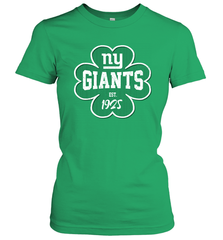Patrick's Day Shamrock For New York Giants Fans Women's T-Shirt - kambletee